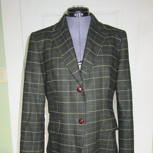 Cashmere Plaid Blazer